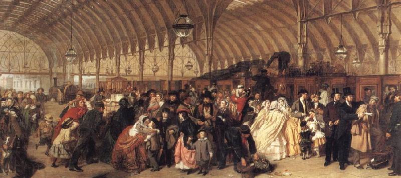 William Powell  Frith The Railway Station